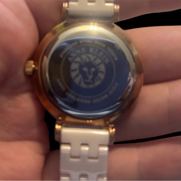 Anne Klein New York 12/2316 Ceramic Bracelet Rose Gold Watch - Picture 5 of 6